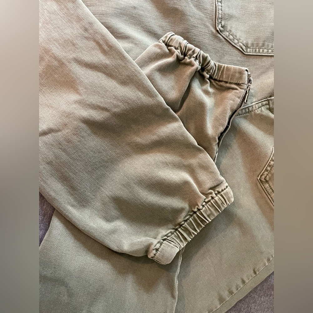 PAIGE Olive Green Mayslie Utility Jogger Jeans - Picture 10 of 12